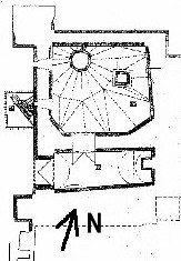 Abbildung des Grundrisses des Kellers im Amtsgericht Winsen (Luhe)